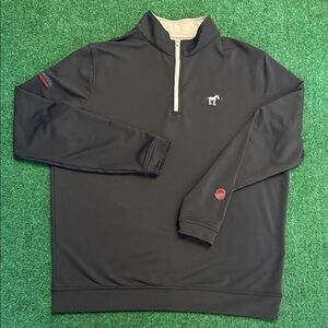 MINT Scotty Cameron Peter Millar Q-Zip Pullover (Black / Size Large)